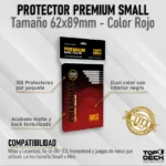 Protector Premium Small 62x89mm color Rojo