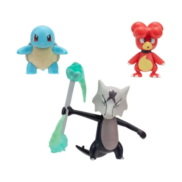 Figuras Pokemon X3 - Magby - Squirtle y Alolan Marowak - Imagen 2