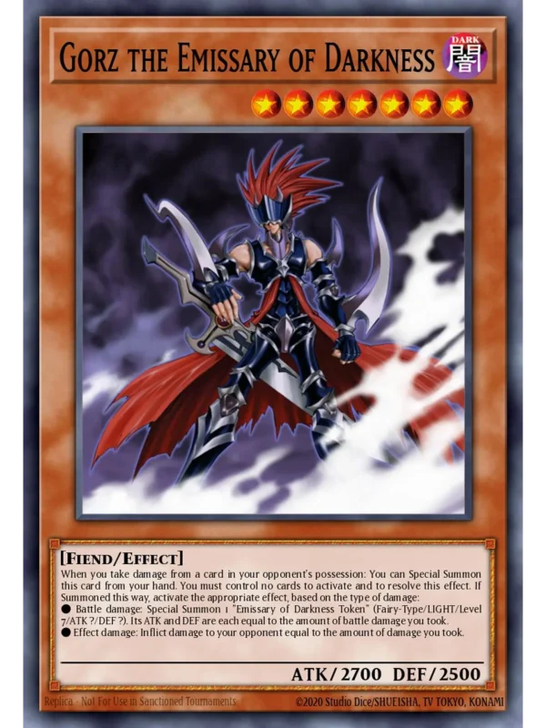 Gorz the Emissary of Darkness - RP02-EN000 - Secret Rare (Repint)