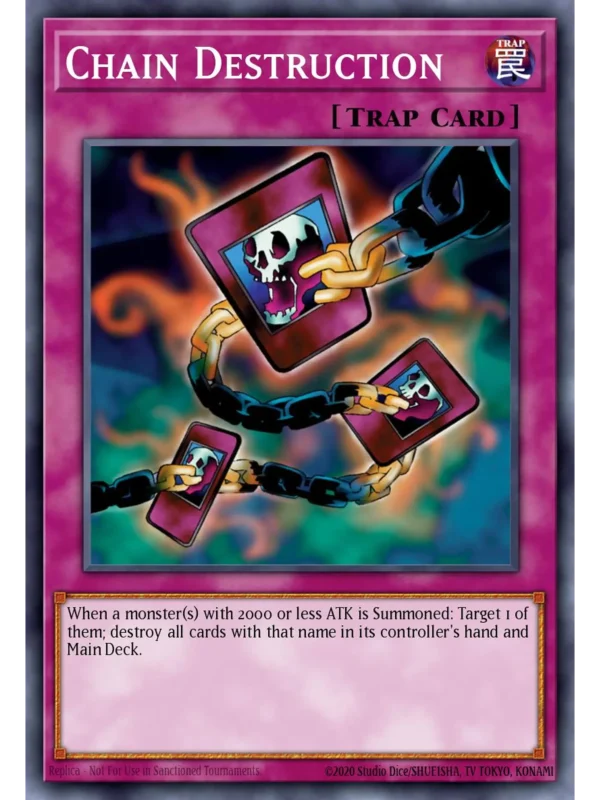 Chain Destruction - RP02-EN004 - Rare  (Repint)