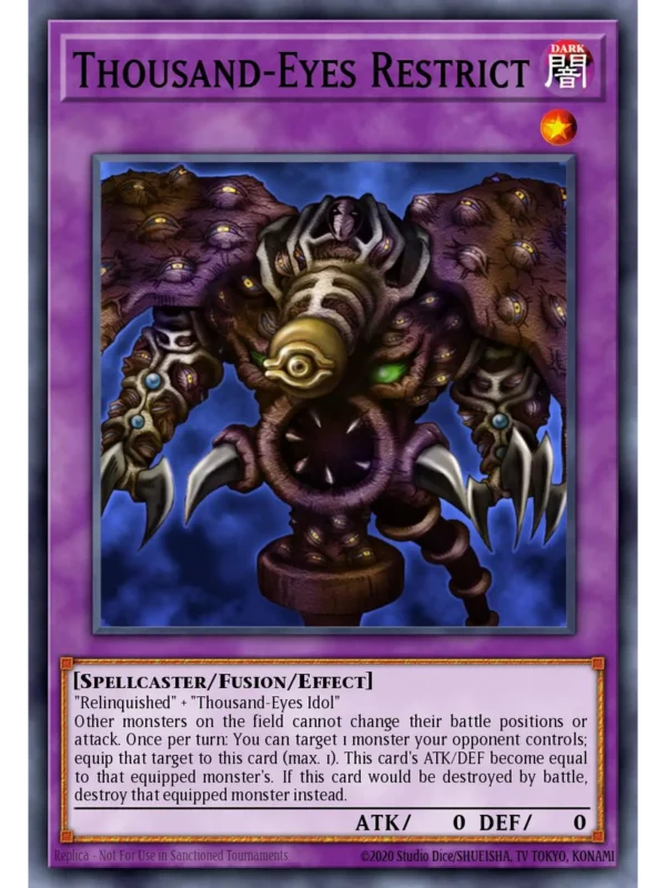 Thousand-Eyes Restrict - RP02-EN021 - Ultra Rare (Repint)
