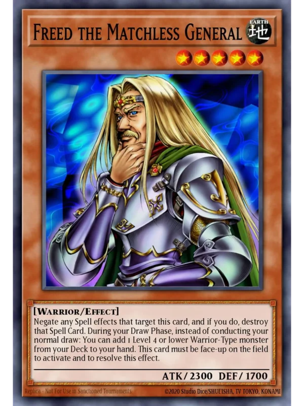 Freed the Matchless General - RP02-EN054 - Rare (Repint)