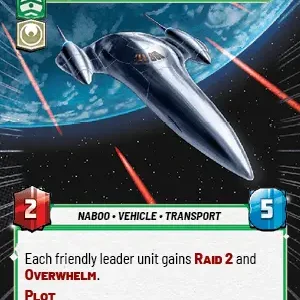 Naboo Royal Starship HyperSpace Foil -STWU SEC Ingles