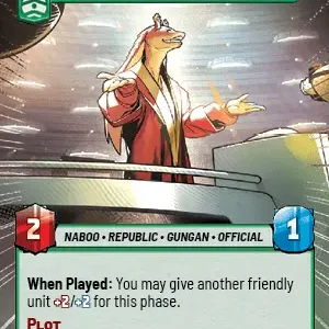 Jar Jar Binks HyperSpace Foil -STWU SEC Ingles