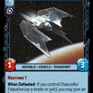 The Chancellor's Shuttle foil -STWU SEC Ingles