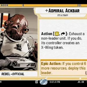 Admiral Ackbar STWU JTL Ingles