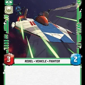 Phoenix Squadron A-Wing Foil STWU JTL Ingles