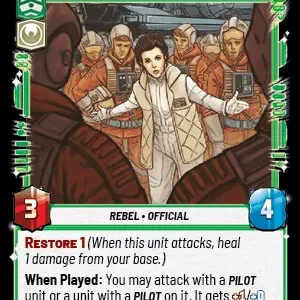 Leia Organa Foil STWU JTL Ingles