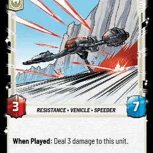 Dilapidated Ski Speeder STWU JTL Ingles