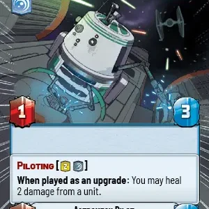 Astromech Pilot Hyperspace Foil STWU JTL Ingles