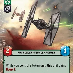 First Order TIE Fighter Hyperspace STWU JTL Ingles