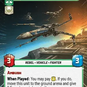 Blue Leader Hyperspace Foil STWU JTL Ingles