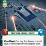 Resistance Blue Squadron Hyperspace Foil STWU JTL Ingles