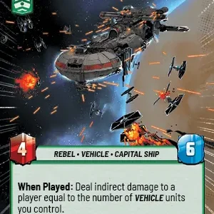 Dornean Gunship Hyperspace STWU JTL Ingles