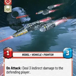 Red Squadron Y-Wing Hyperspace Foil STWU JTL Ingles