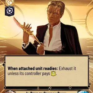 In Debt to Crimson Dawn Hyperspace Foil STWU JTL Ingles