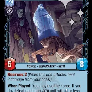 Darth Sidious STANDARD FOIL STWU LOF INGLES