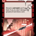 Lightsaber Throw STANDARD FOIL STWU LOF INGLES