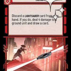Lightsaber Throw STANDARD FOIL STWU LOF INGLES