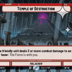 Temple of Destruction HYPERSPACE FOIL STWU LOF INGLES