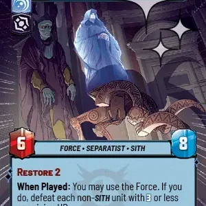 Darth Sidious HYPERSPACE FOIL STWU LOF INGLES