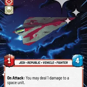 Jedi Starfighter HYPERSPACE FOIL STWU LOF INGLES