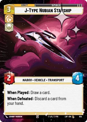 J-Type Nubian Starship HYPERSPACE FOIL STWU LOF