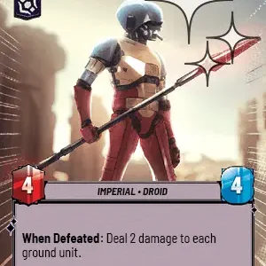 HK-87 Assassin Droid HYPERSPACE FOIL STWU LOF INGLES