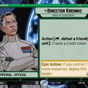 Director Krennic - Amidst My Achievement - A Lawless Time (LAW) HyperSpace