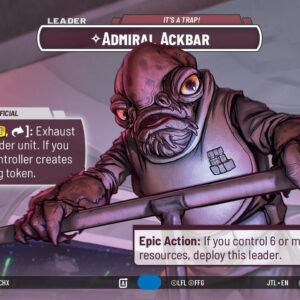 Admiral Ackbar - It's A Trap! Lider (Showcase) - Jump to Lightspeed (JTL)