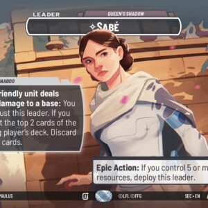 Sabe - Queen's Shadow Lider (Showcase)