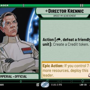 Director Krennic - Amidst My Achievement - A Lawless Time (LAW) HyperSpace