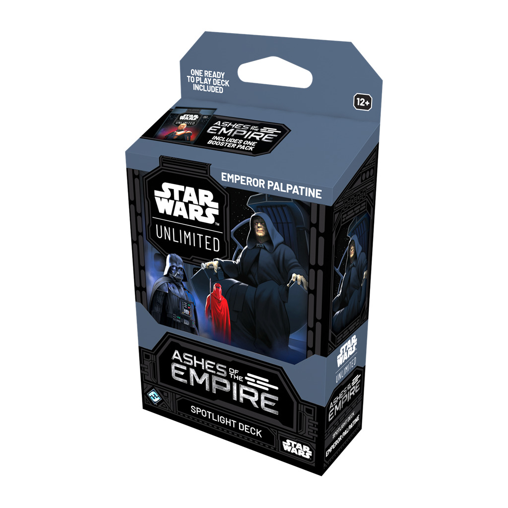 STAR WARS UNLIMITED - ASHES OF THE EMPIRE SPOTLIGHT DECK INGLES EMPEROR PALPATINE